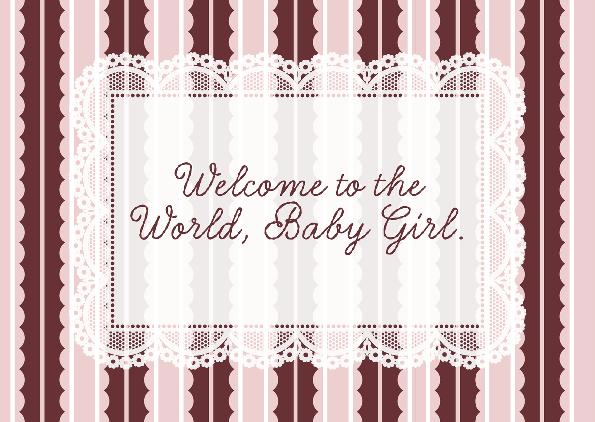 Welcome Baby Girl